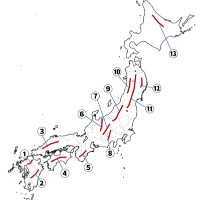 日本の山地・山脈の白地図問題