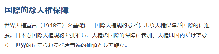 国際的な人権保障