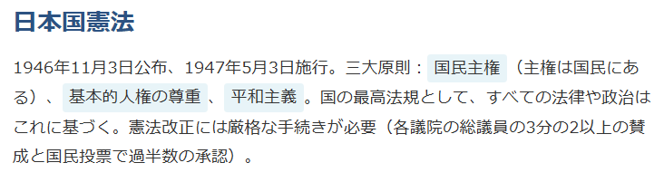 日本国憲法